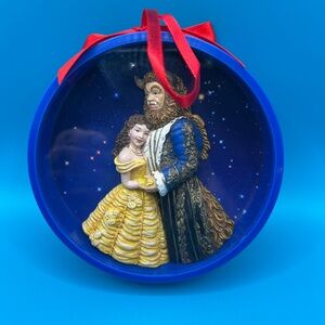 Disney Beauty and the Beast Blue and Gold Ornament